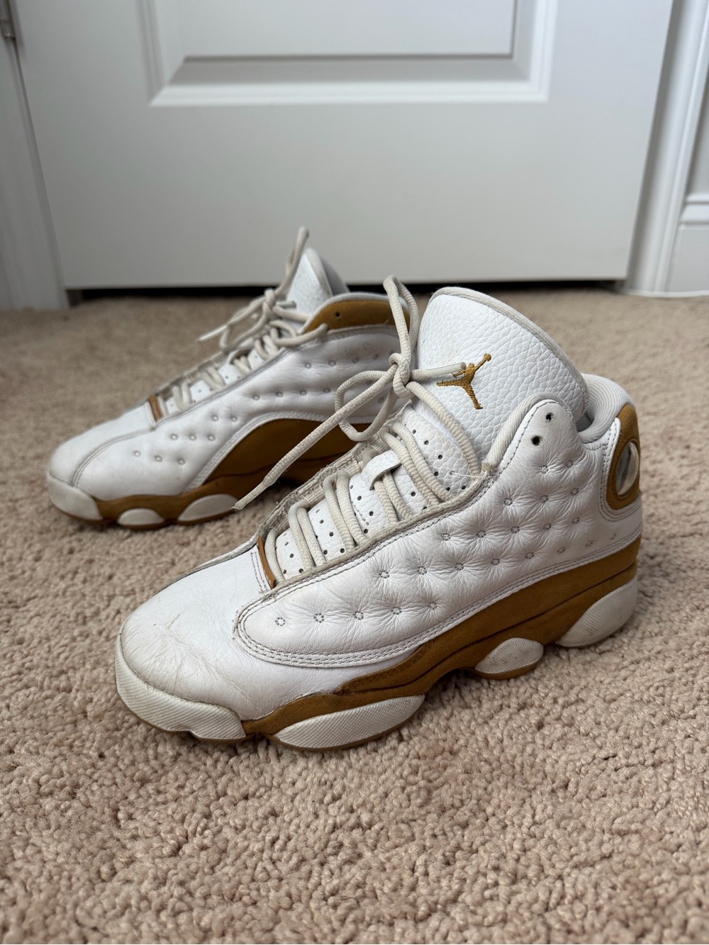 Air Jordan 13 White Wheat Unisex Youth Basketball Sneakers US 5.5Y DJ3003-171